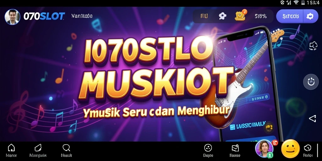 Tampilan gameplay menarik dari 070SLOT dengan beragam lagu.