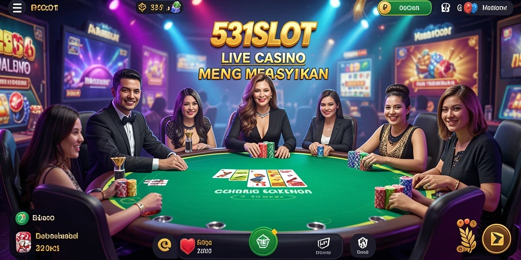 Gameplay seru di 531SLOT dengan dealer langsung dan interaksi menarik.