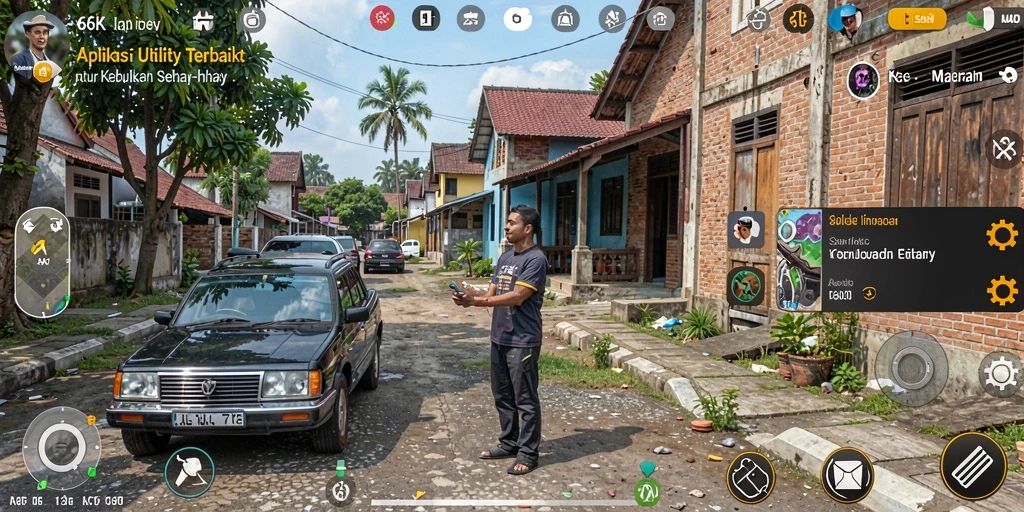 Tampilan utama aplikasi 66K yang ramah pengguna dan fungsional.