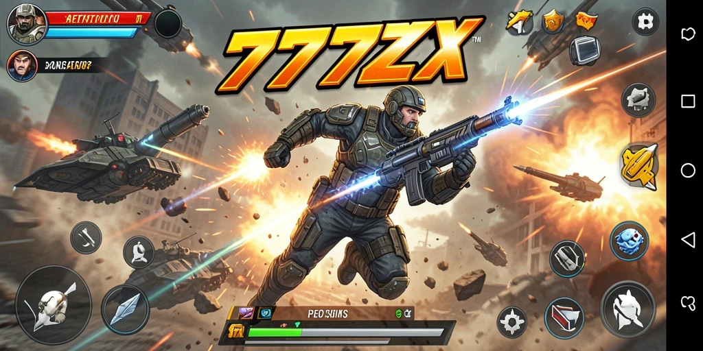 Gameplay action yang mendebarkan di 777ZX dengan karakter unik.