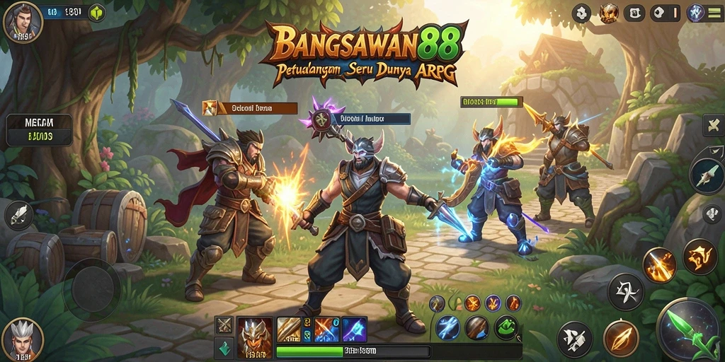Tampilan gameplay menarik dari BANGSAWAN88 dalam dunia ARPG.