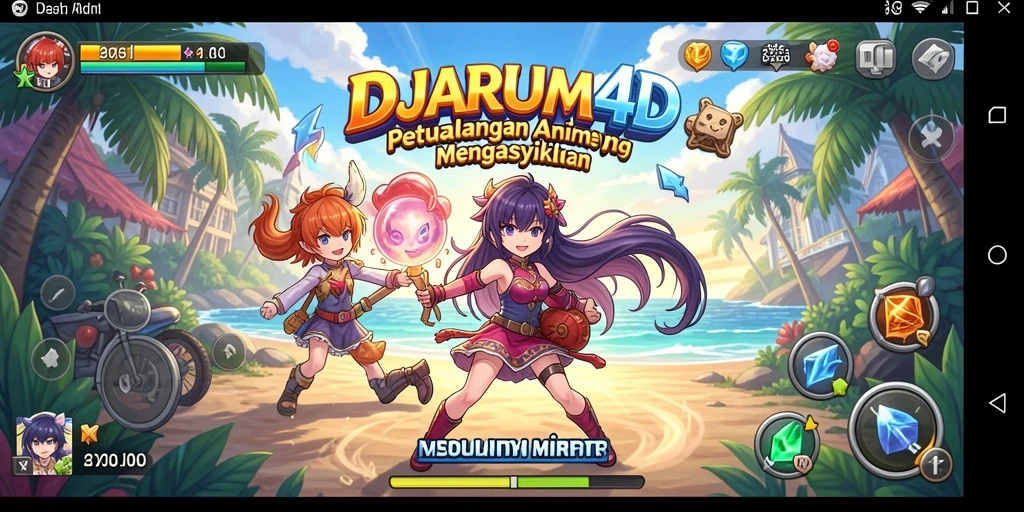 Tampilan gameplay DJARUM4D yang penuh warna dan menarik.