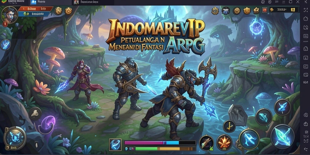 Gameplay menegangkan dalam petualangan ARPG yang seru.