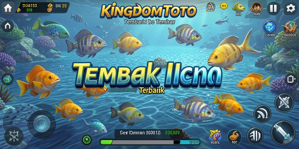 Screenshot KINGDOMTOTO memperlihatkan aksi Tembak Ikan yang seru dan menantang.