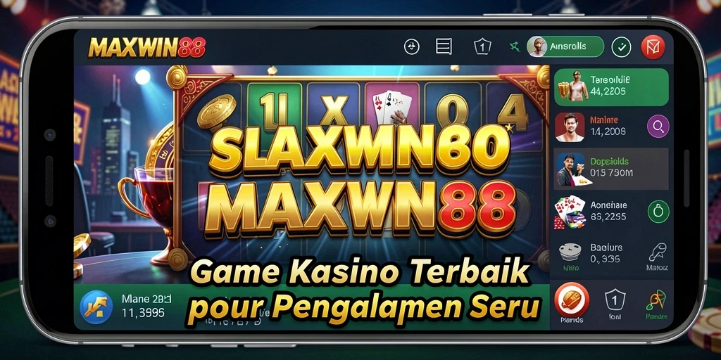Tampilan gameplay seru dari MAXWIN88 dengan berbagai permainan Kasino menarik.