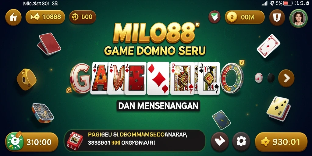 Tampilan menarik gameplay Domino di MILO88.
