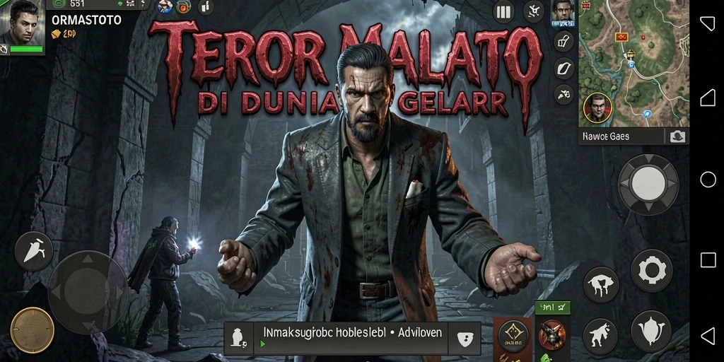 Tampilan gameplay menegangkan dari ORMASTOTO yang membawa Anda ke dalam kegelapan.
