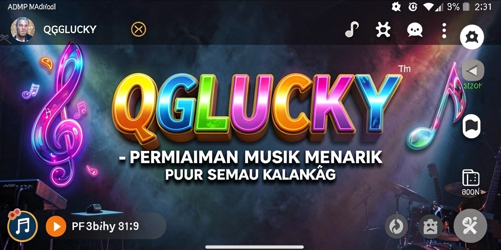 Tampilan gameplay QGLUCKY yang seru dan interaktif.