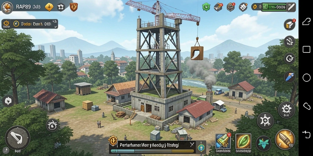 Screenshot utama RAP89 menampilkan aksi seru permainan Tower Defense.