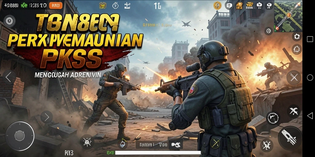 Screenshot gameplay RK88 yang penuh aksi dan grafis menarik.