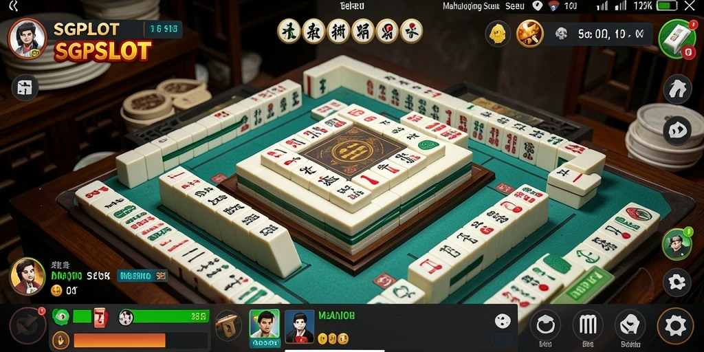 Screenshot gameplay <strong>SGPSLOT</strong> menampilkan keseruan permainan Mahjong.