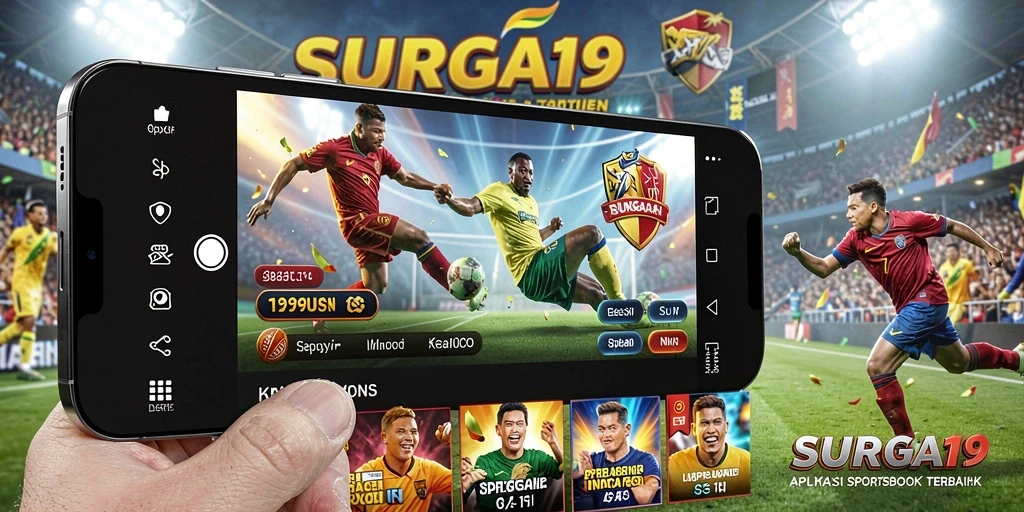 Tampilan gameplay taruhan dalam aplikasi SURGA19 yang menarik.