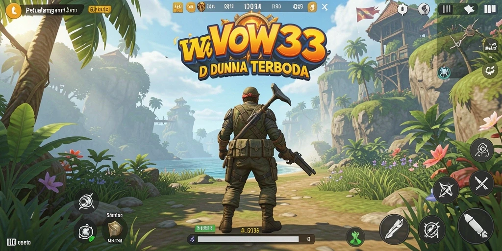 Tampilan gameplay seru di dunia terbuka WOW33.